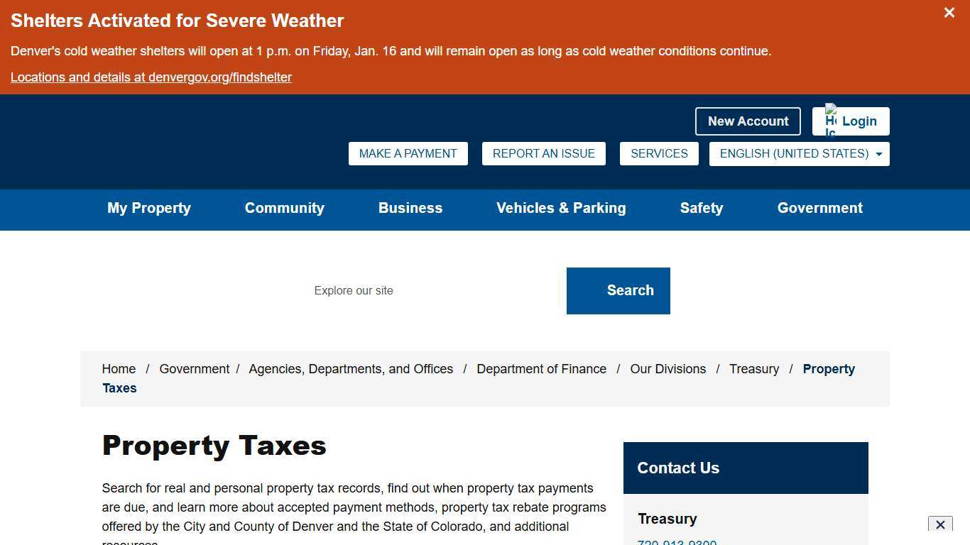 Property Taxes - City and County of Denver